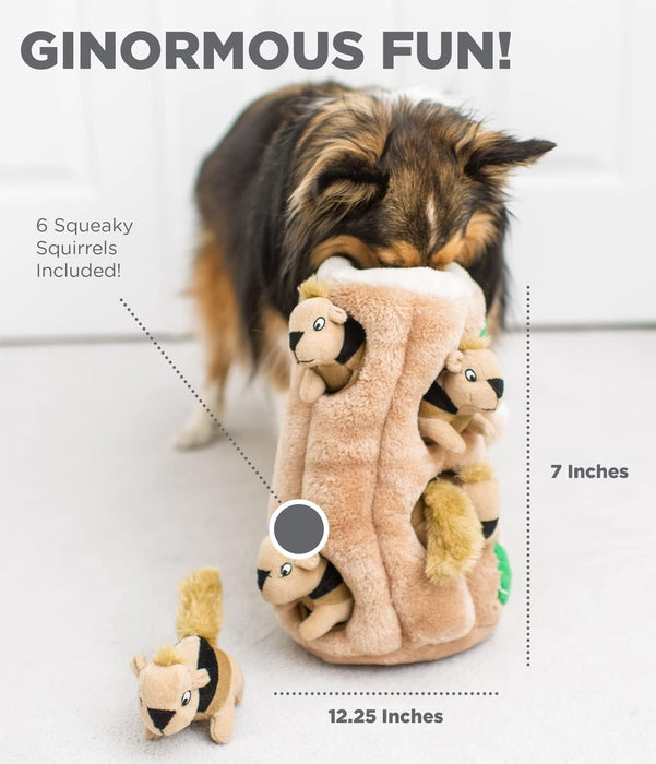 Outward Hound Hide A Squirrel Plush Dog Toy Puzzle