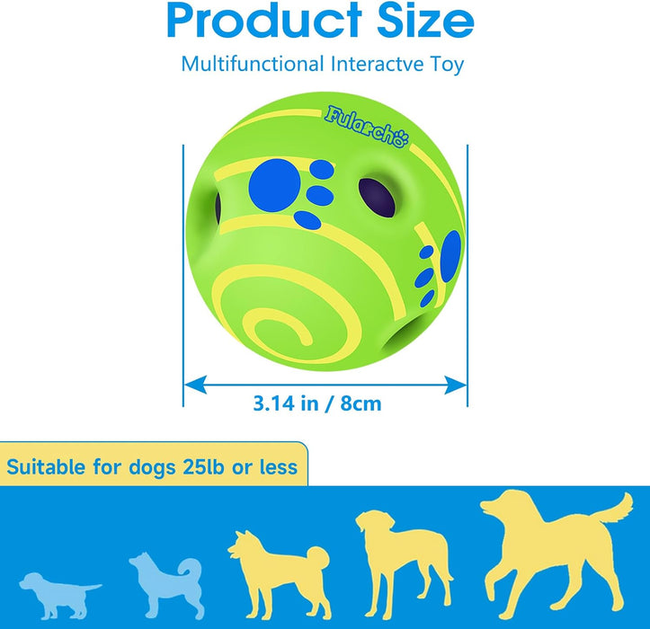 Wobble Giggle Ball for Dogs, Interactive Dog Toys