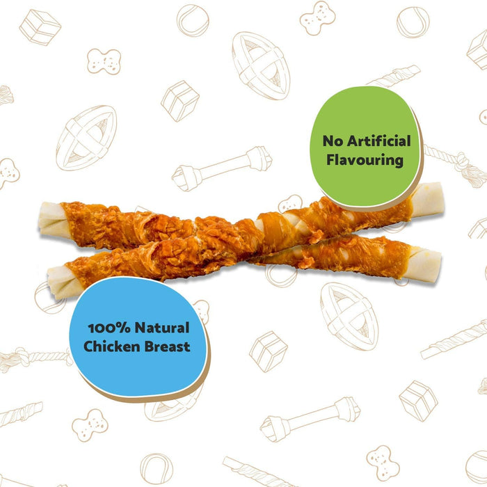 Good Boy Dog Treats Chewy Twisters with Real Chicken