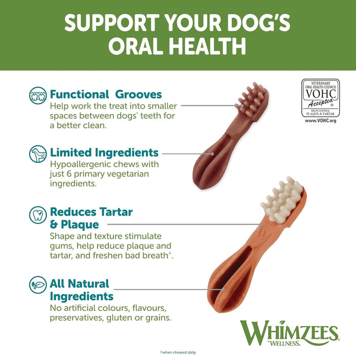 Whimzees Natural Dental Dog Chew Long lasting