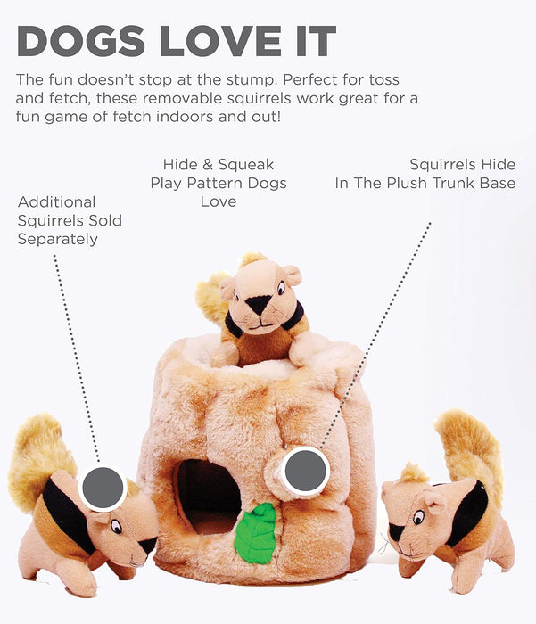Outward Hound Hide A Squirrel Plush Dog Toy Puzzle